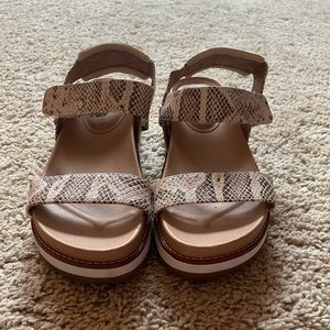 Lucky Brand Sandals - Women’s Size 7.5 - Faux Snakeskin